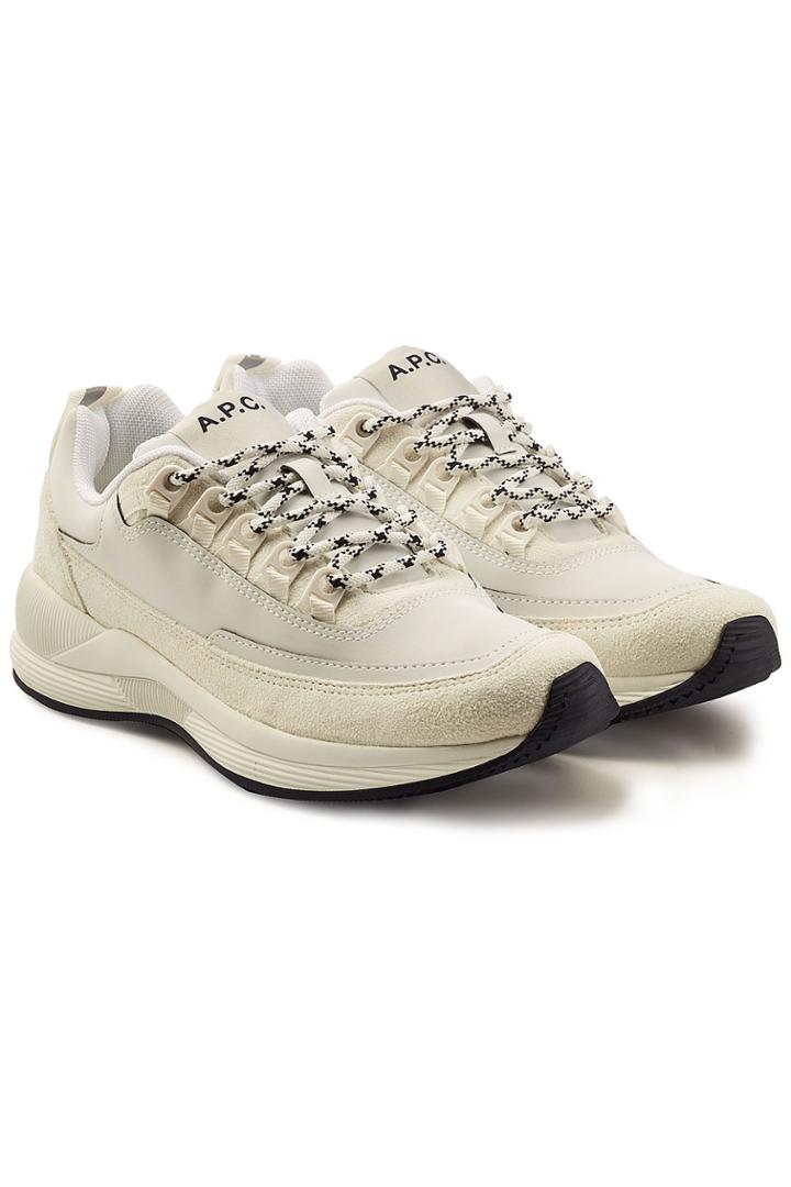 A.p.c. A.p.c. Techno Sneakers With Leather And Suede
