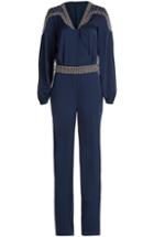 Emilio Pucci Stretch Silk Studded Jumpsuit