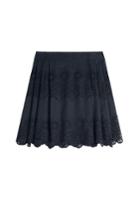 Alberta Ferretti Alberta Ferretti Embroidered Cotton-silk Skirt - Blue