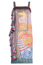 Mary Katrantzou Mary Katrantzou Printed Dress With Flutter Hem