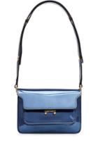 Marni Marni Patent Leather Shoulder Bag - Blue