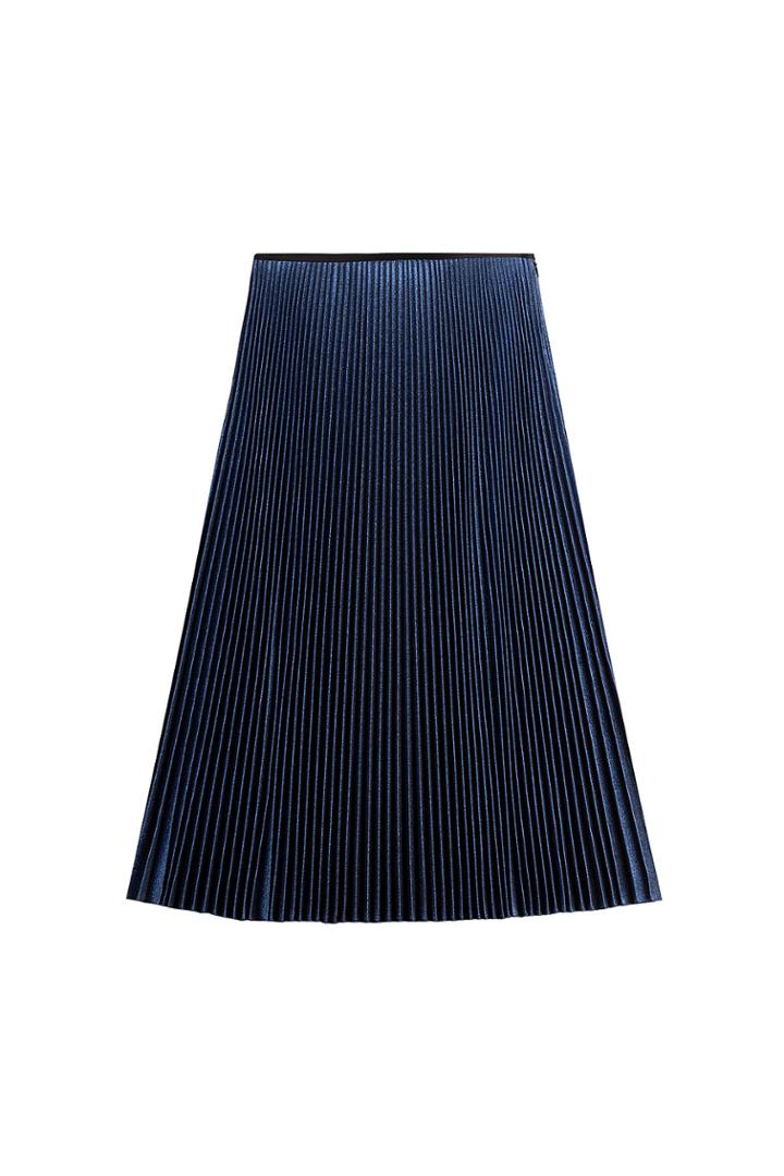 Cédric Charlier Cédric Charlier Silk-blend Pleated Skirt