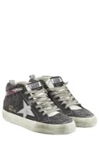 Golden Goose Golden Goose Mid/star Suede Sneakers With Leather - Grey