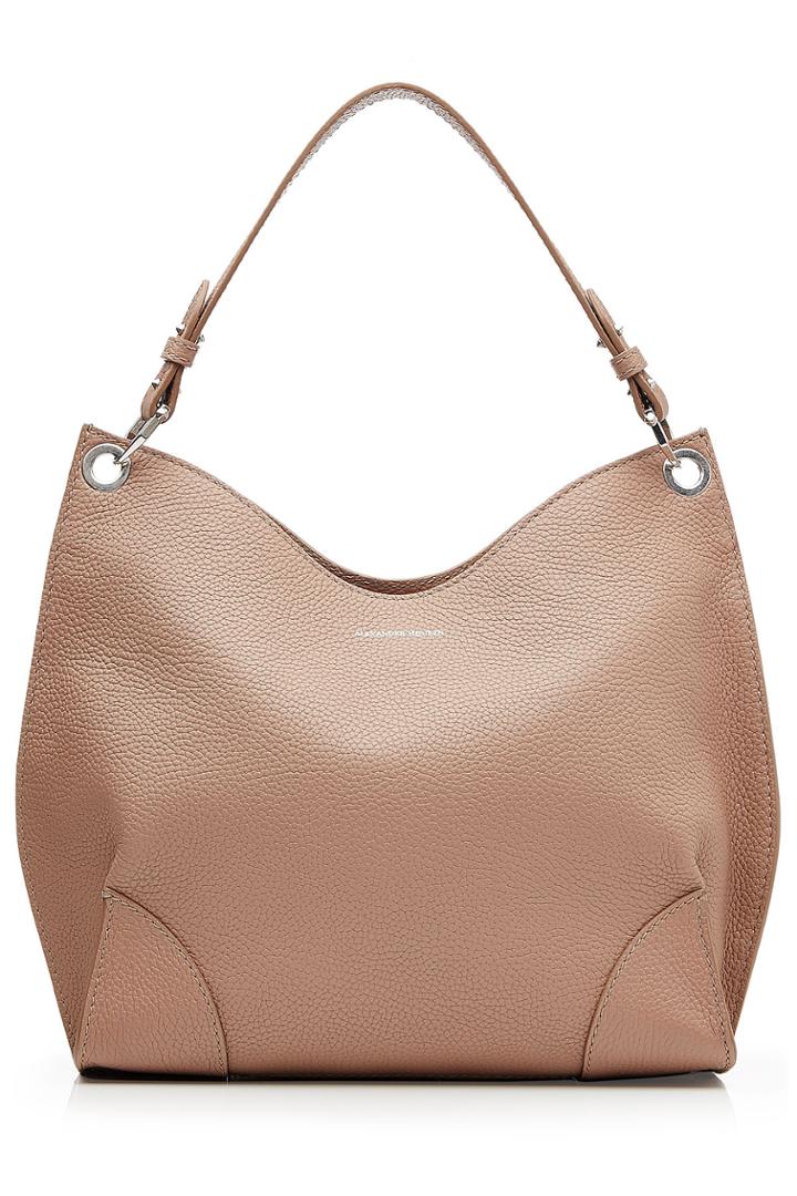 Alexander Mcqueen Alexander Mcqueen Leather Hobo Bag - Brown