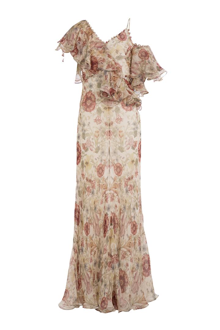 Alexander Mcqueen Alexander Mcqueen Printed Silk Dress - None