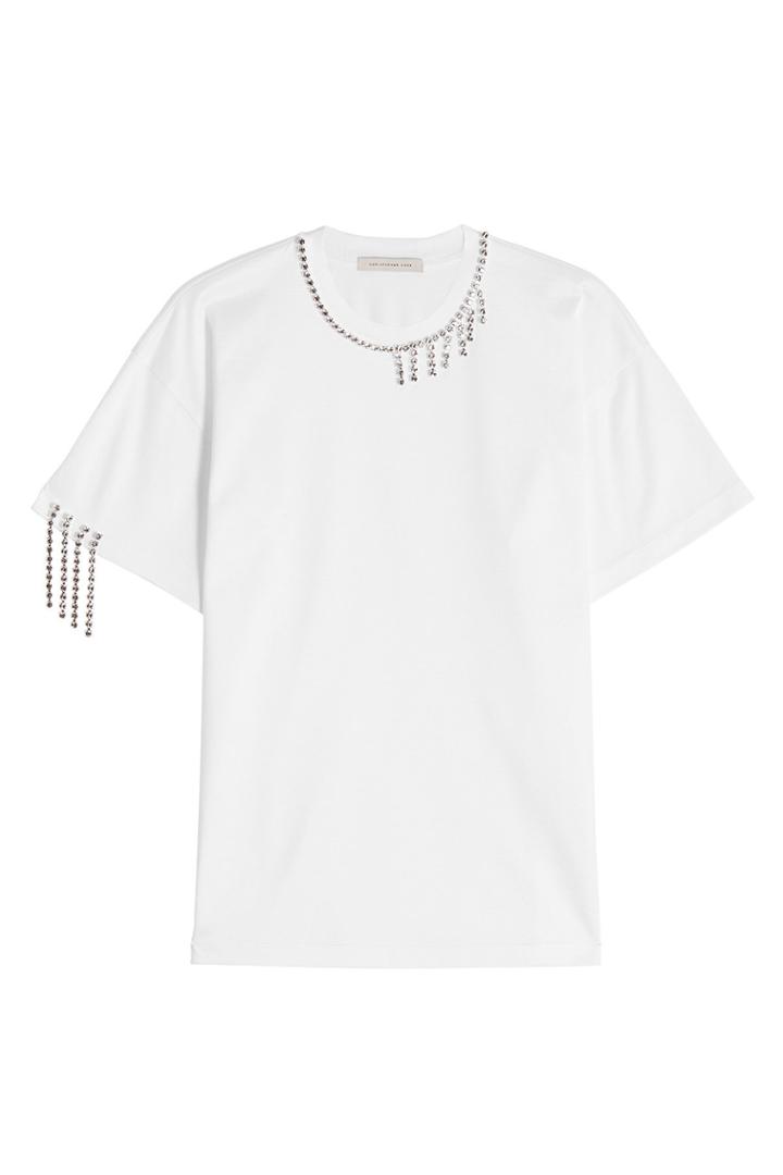 Christopher Kane Christopher Kane Embellished Cotton T-shirt