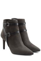 Michael Michael Kors Michael Michael Kors Suede Ankle Boots With Leather Straps