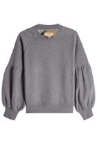 Burberry London Burberry London Cotton Sweatshirt With Voluminous Sleeves - Grey