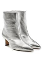 Paul Andrew Paul Andrew Mangold Metallic Leather Ankle Boots