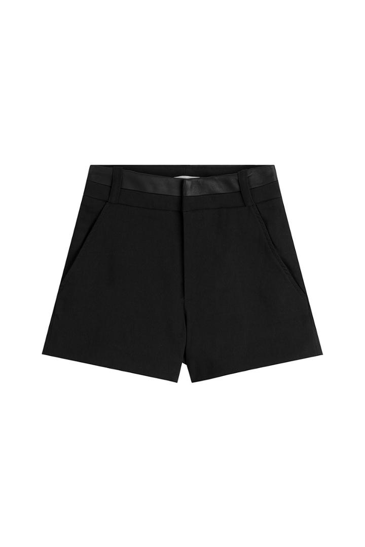 Iro Iro High-waisted Shorts - Black