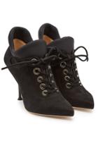 Sergio Rossi Sergio Rossi Suede Lace-up Pumps With Leather