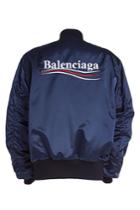 Balenciaga Balenciaga Political Satin Bomber Jacket