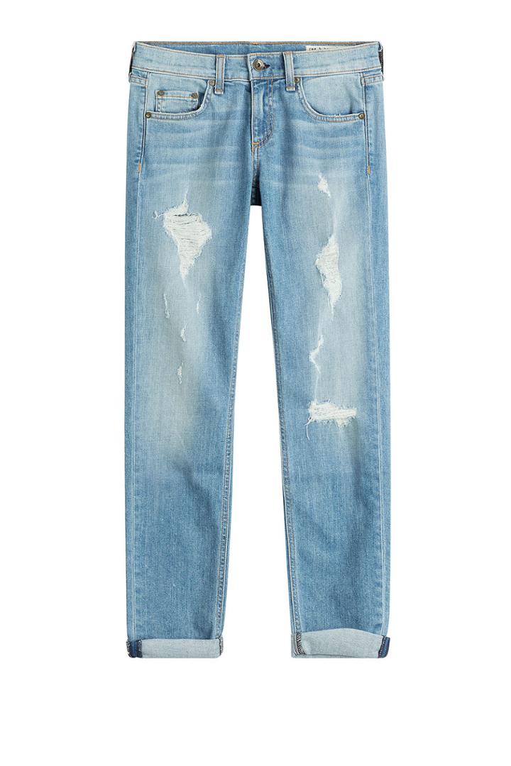 Rag & Bone Rag & Bone Cropped Distressed Jeans - None