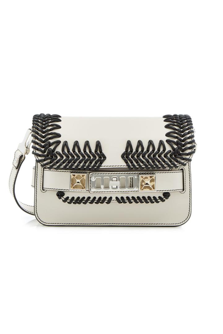 Proenza Schouler Proenza Schouler Ps11 Mini Classic Leather Shoulder Bag With Crochet