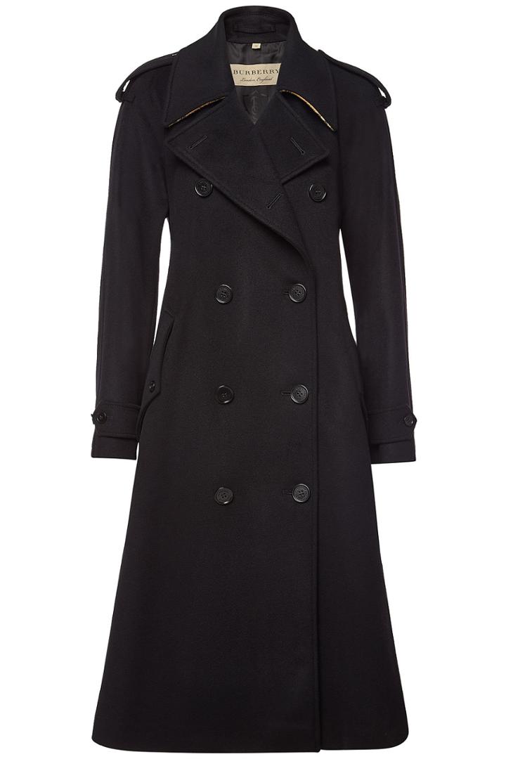 Burberry Burberry Kilbirnie Wool Coat With Cashmere