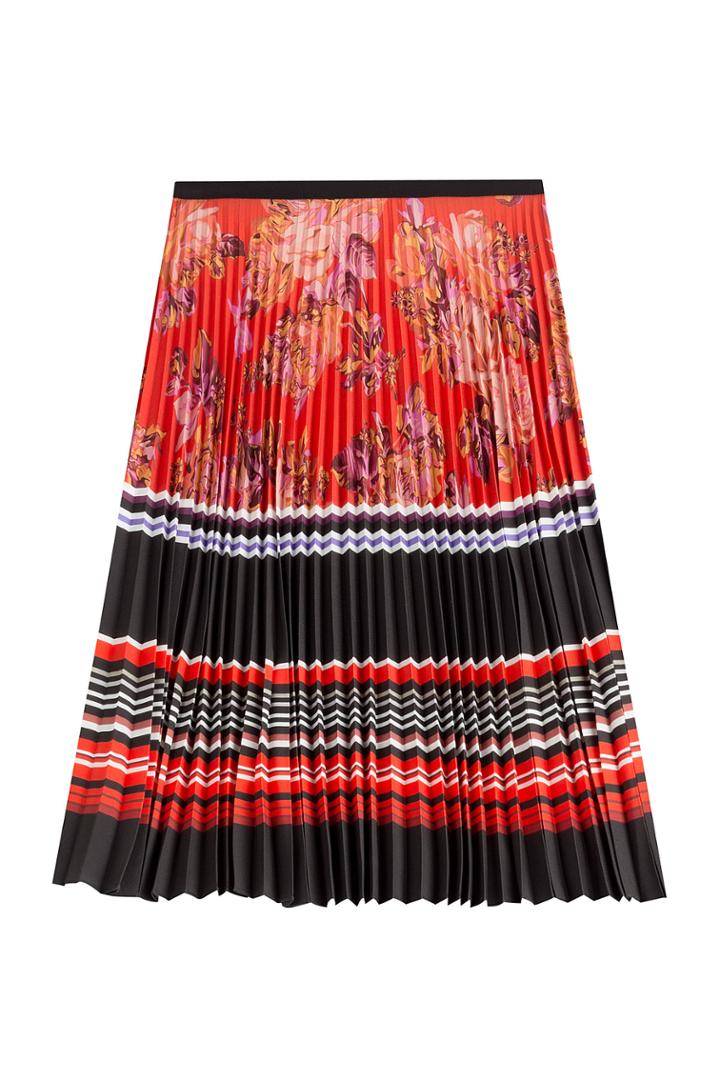 Mary Katrantzou Mary Katrantzou Pleated Print Skirt - Multicolor