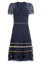 Hilfiger Collection Hilfiger Collection Silk Chiffon Dress With Sequins