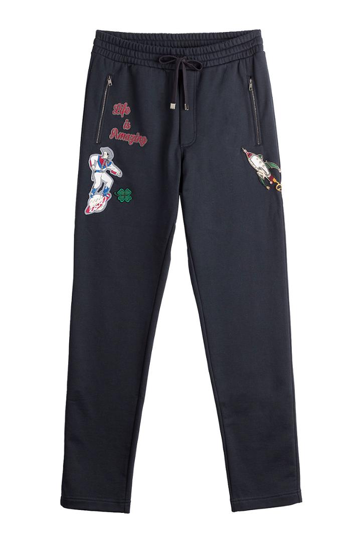 Dolce & Gabbana Dolce & Gabbana Cotton Sweatpants - Blue