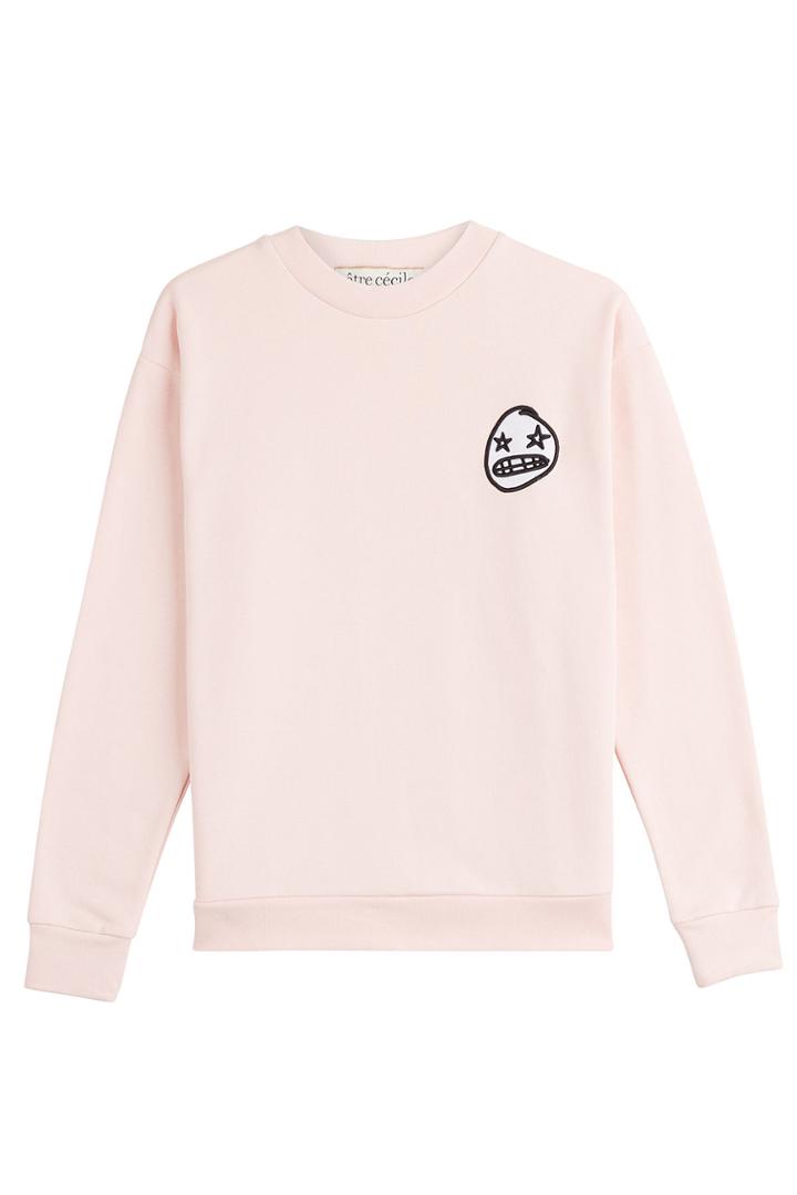 Être Cécile Être Cécile Cotton Sweatshirt With Patch - Rose