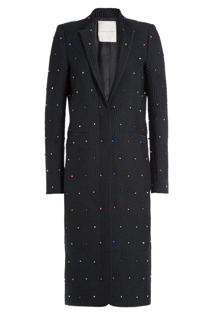 Marco De Vincenzo Marco De Vincenzo Embellished Jacquard Coat