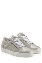 Hogan Rebel Hogan Rebel Metallic Suede Sneakers - Silver