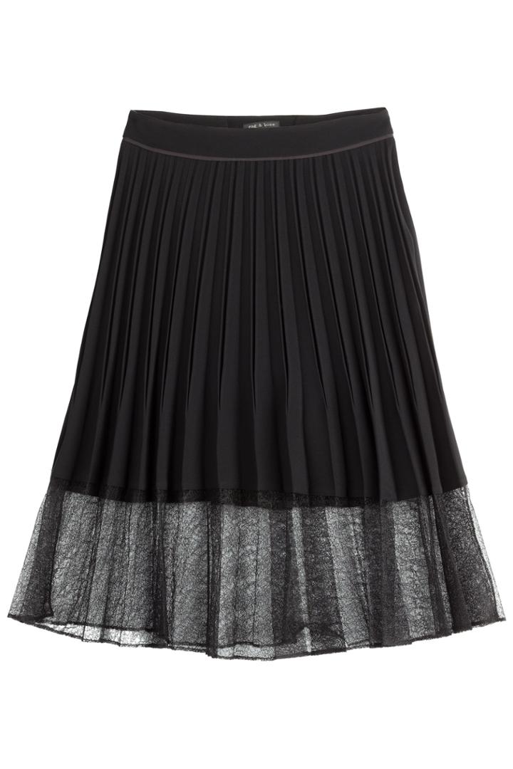 Rag & Bone Rag & Bone Lyndale Pleated Skirt - Black