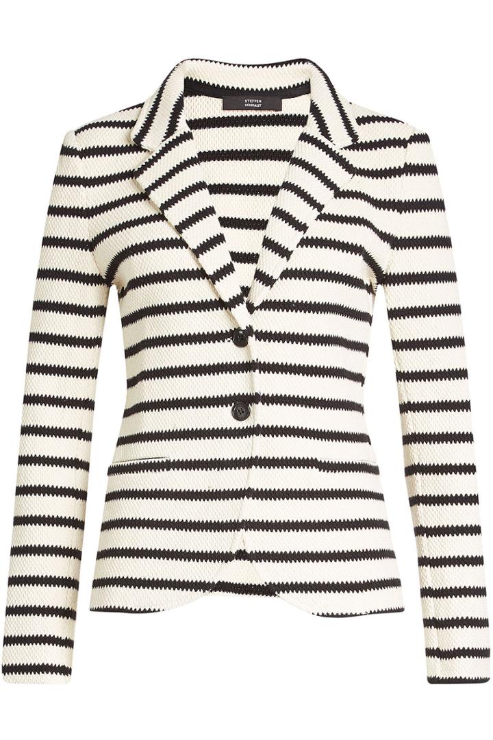 Steffen Schraut Steffen Schraut Printed Stretch Cotton Blazer