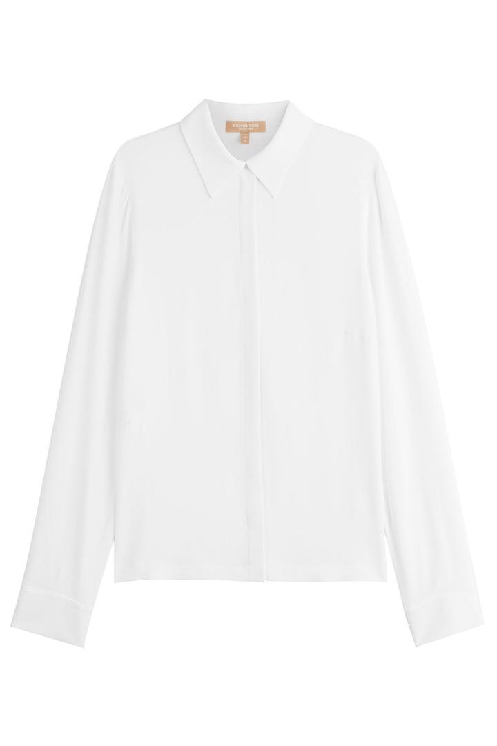 Michael Kors Michael Kors Silk-blend Blouse - White