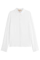 Michael Kors Michael Kors Silk-blend Blouse - White