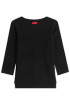 Hugo Hugo Pullover With Cotton And Silk - Black