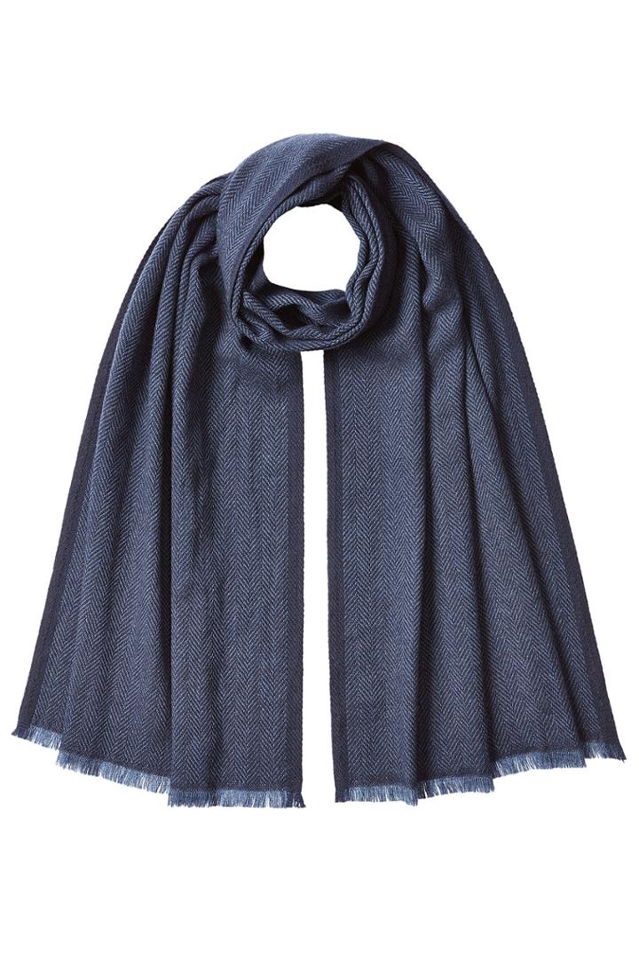 Jil Sander Jil Sander Scarf With Virgin Wool And Cashmere - Blue