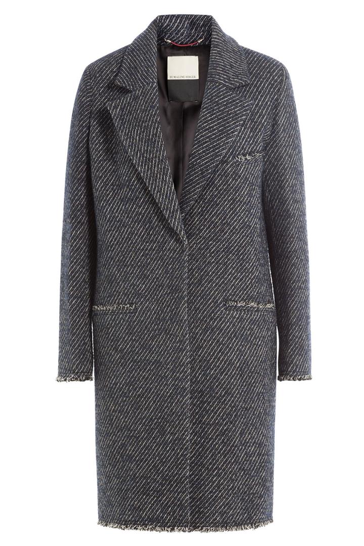 By Malene Birger By Malene Birger Striped Wool Coat - Grey