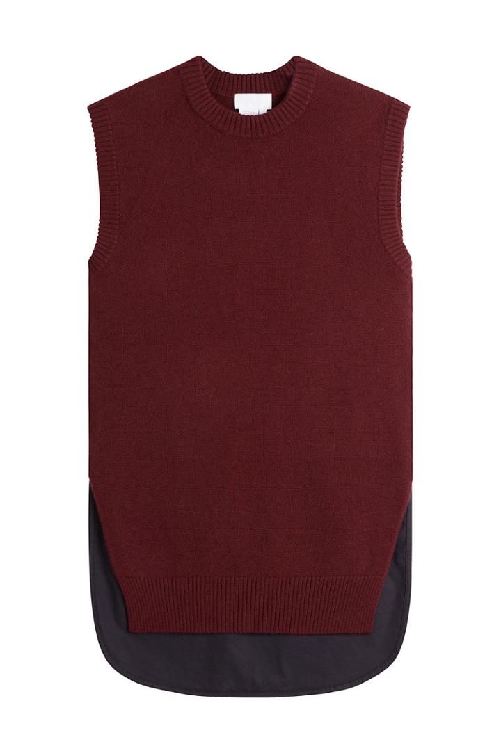 Dkny Dkny Mixed-media Knit Shell