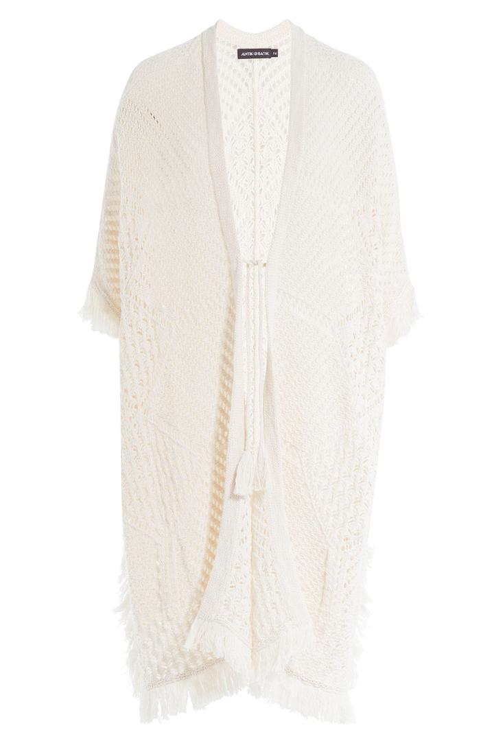 Antik Batik Antik Batik Open Knit Sheren Caftan - Beige