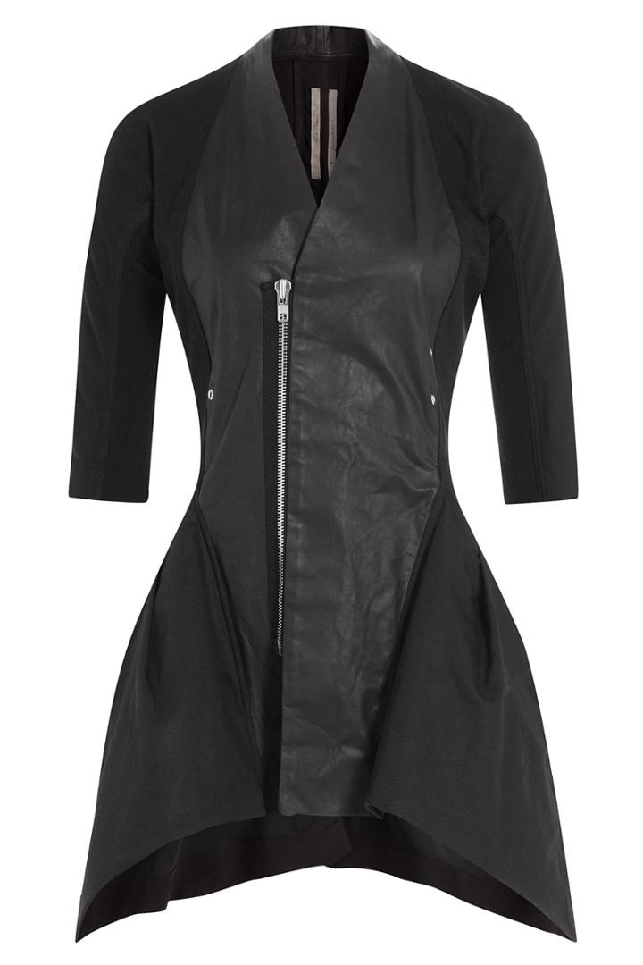 Rick Owens Rick Owens Mixed-media Jacket - Black