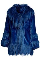 Anna Sui Anna Sui Faux Fur Coat With Fringe
