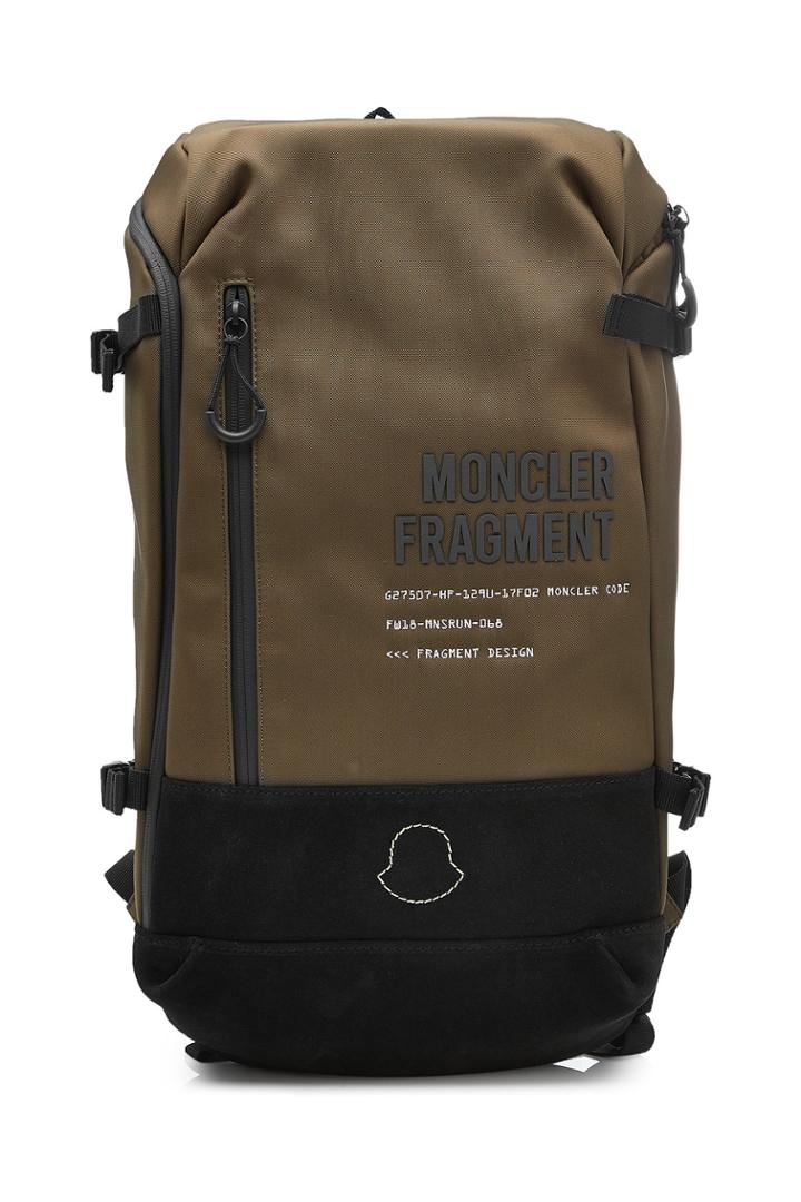 Moncler Genius Moncler Genius 7 Moncler Fragment Hiroshi Fujiwara Fabric Backpack With Lea
