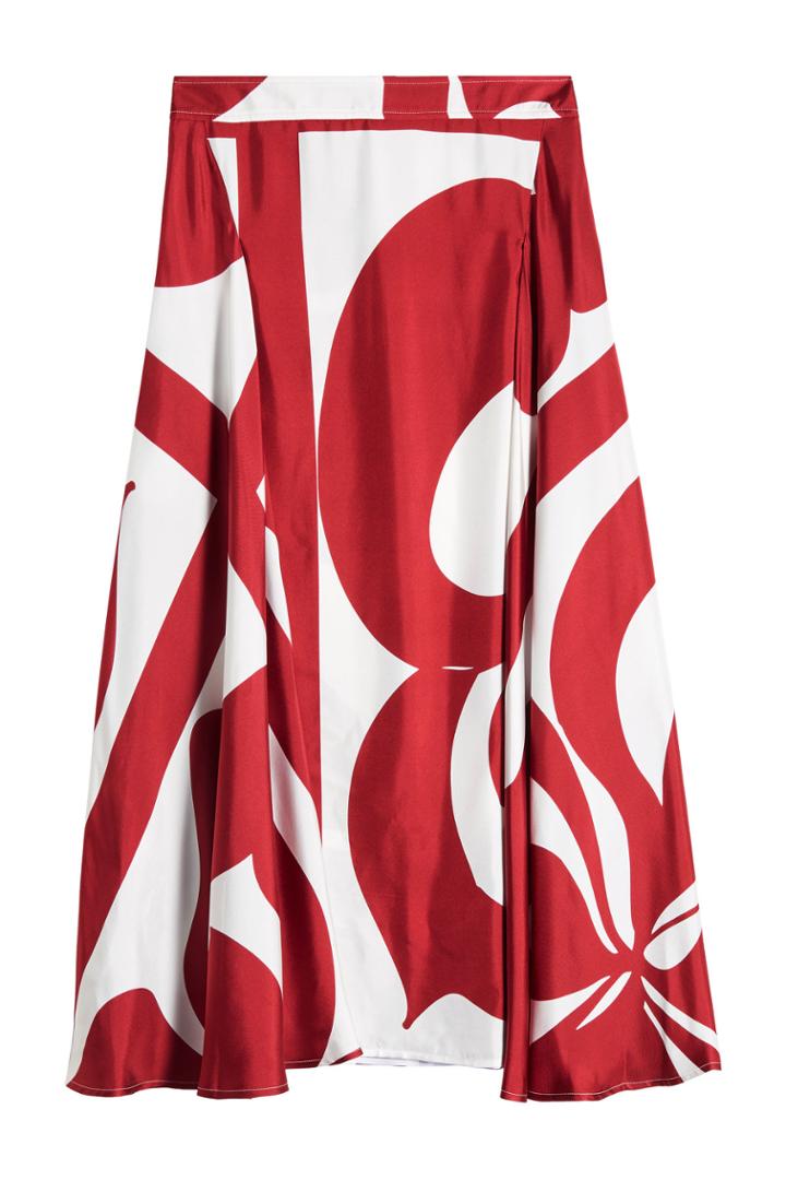 Victoria Beckham Victoria Beckham Printed Silk Skirt