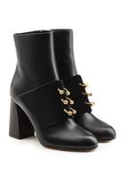 Red Valentino Red Valentino Embellished Leather Ankle Boots