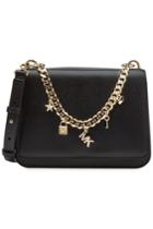 Michael Michael Kors Michael Michael Kors Leather Shoulder Bag With Embellished Chain