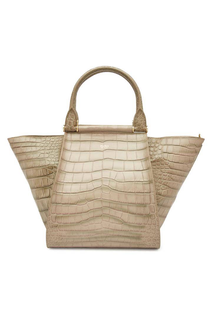 Max Mara Max Mara Anit7l Embossed Leather Shopper