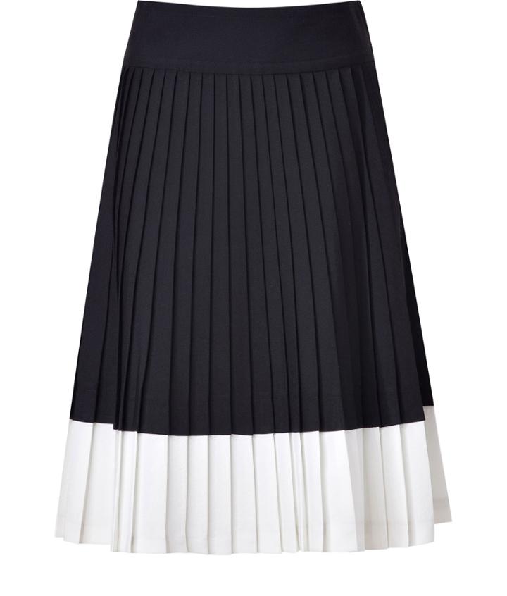 Marc By Marc Jacobs Black/white Wool Tara Tonic Skirt | LookMazing