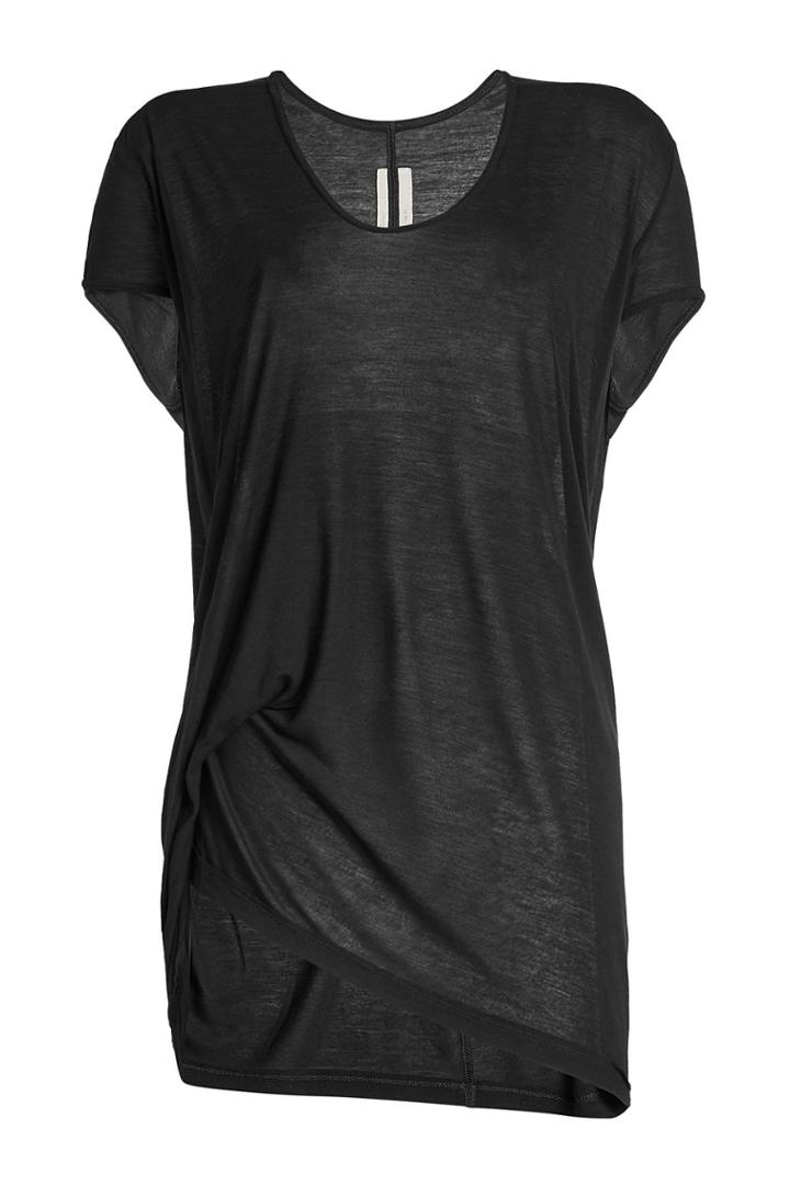 Rick Owens Rick Owens Hiked T-shirt With Silk