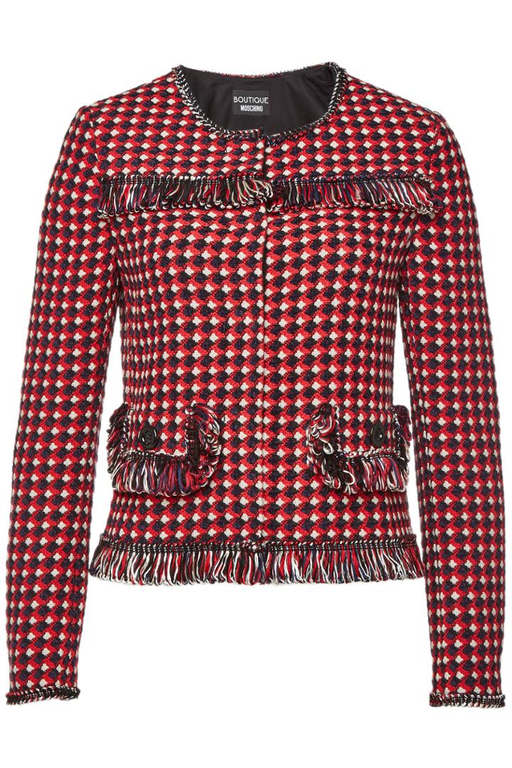 Boutique Moschino Boutique Moschino Printed Jacket With Cotton And Wool