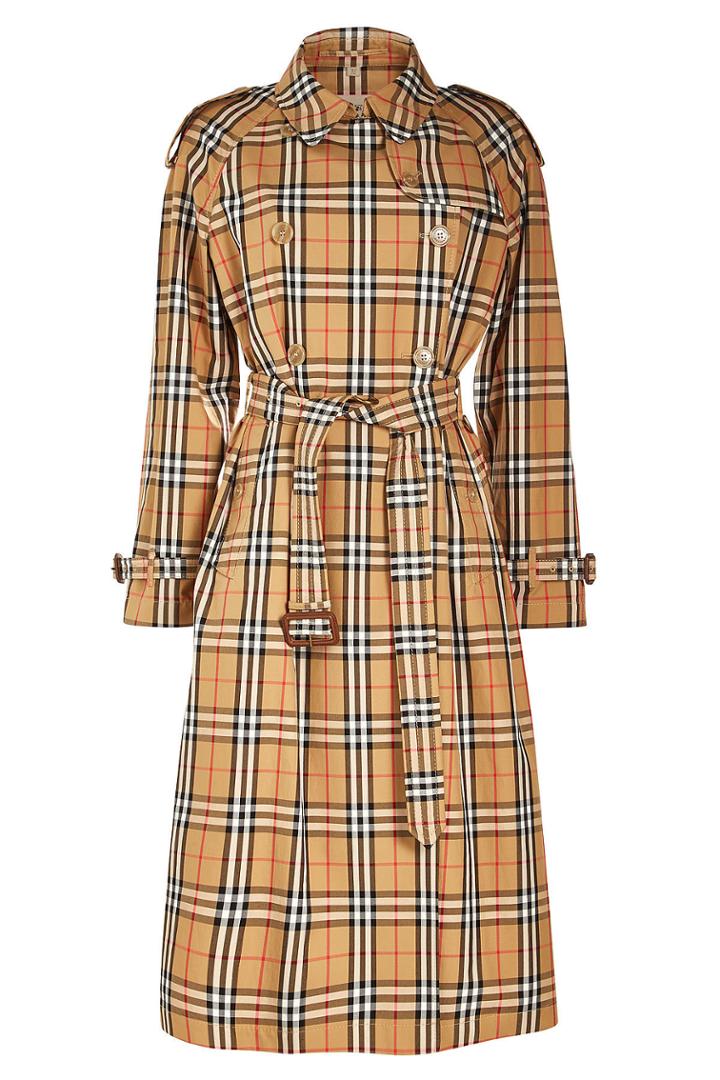 Burberry Burberry Eastheath Checked Trench Coat