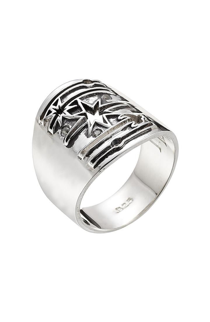 Pamela Love Galaxy Sterling Silver Ring With Topaz
