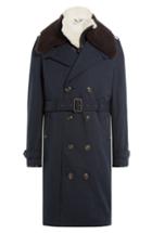 Burberry Brit Trench Coat With Shearling
