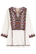 Blue Hippy Blue Hippy Embroidered Cotton Tunic - None