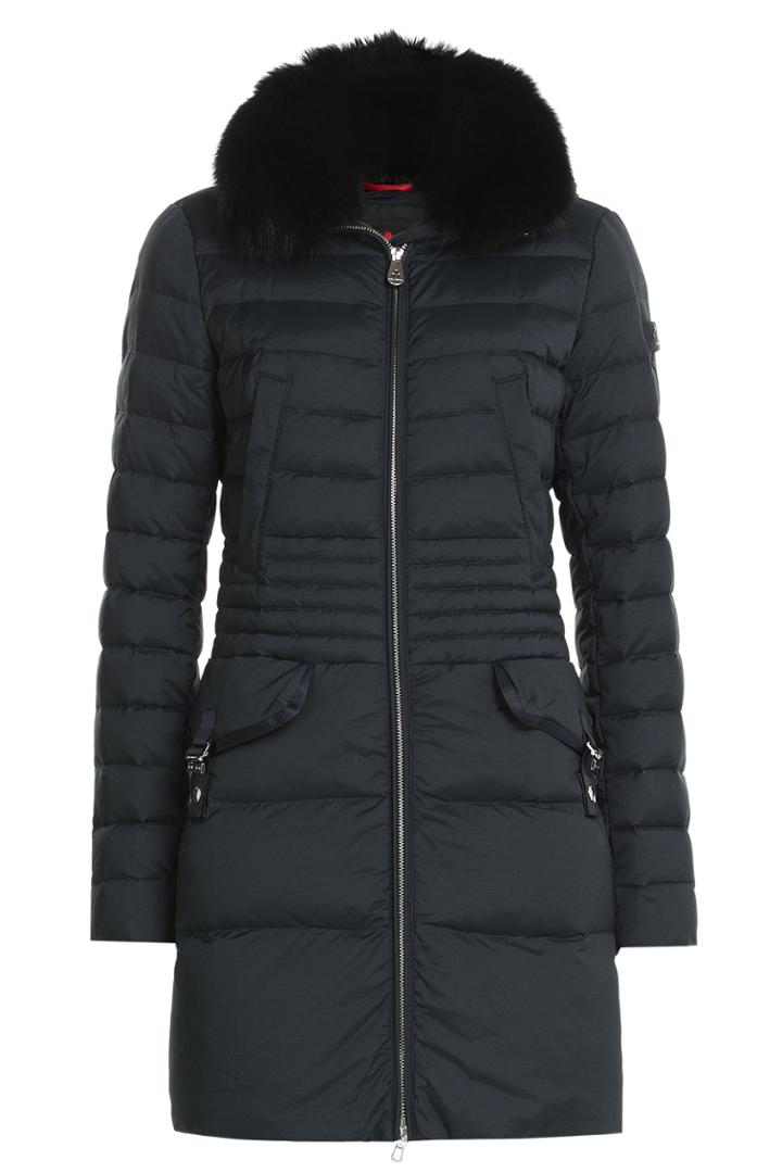 Peuterey Peuterey Ryan Ks Down Coat With Fox Fur - Blue