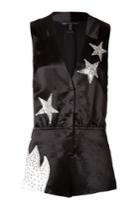 Marc By Marc Jacobs Marc By Marc Jacobs Satin Stud Embellished Stars Playsuit